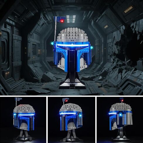 YEABRICKS LED Light for Lego-75408 Star Wars Jango Fett Helmet Building Blocks Model (Building Set NOT Included) in Saudi Arabia