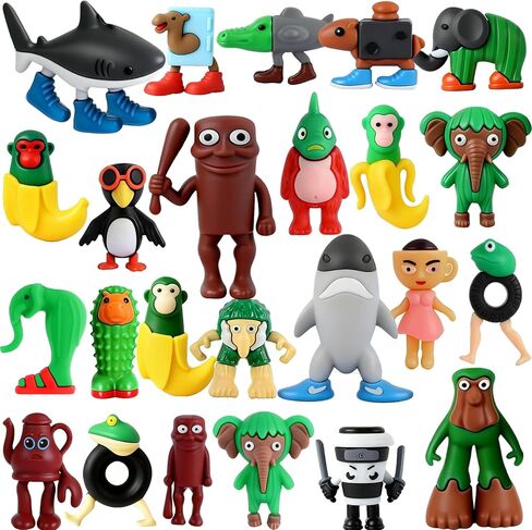 ألعاب Brainrot الإيطالية، 24 قطعة سرقة ألعاب Brainrot، مجموعة ألعاب Brain Rot، Tung Tung Tung Sahur Tralalero Tralala Meme Shark Doll Action Figures، هدايا حفلات أعياد الميلاد للأطفال in Kuwait