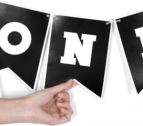 لافتة كرسي مرتفع رقم واحد للسباق، زينة عيد ميلاد سريعة للأولاد، لافتة كرسي مرتفع لسباق السيارات زينة عيد الميلاد الأول للصبي، إكليل السباق مع أعلام مربعة باللونين الأسود والأبيض in Kuwait