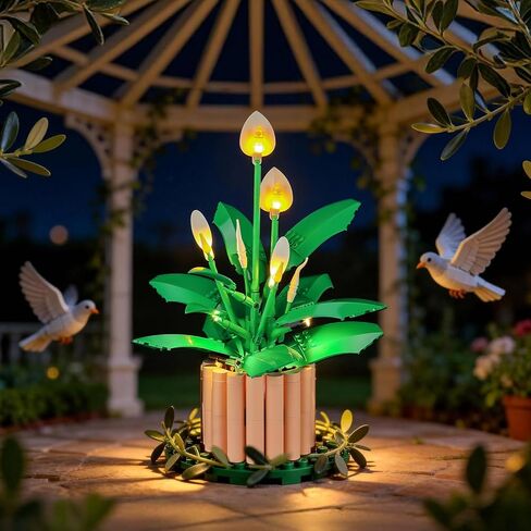 مجموعة إضاءة BRIKSMAX 2.0 متوافقة مع مجموعات بناء Lego The Botanical Collection Peace Lily 11504 - مجموعات إضاءة LED الأصلية (الملحقات فقط) للعرض والهدايا وهواة الجمع in Saudi Arabia