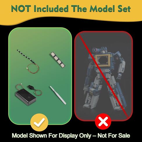 Light kit Compatible with Lego 10358 Transformers: Soundwave - No Model Only Light, LED Lighting Accessories Compatible with Lego Transformers: Sonic 10358 (Customized RC Version) in Saudi Arabia