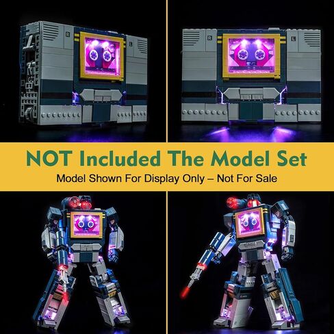 Light kit Compatible with Lego 10358 Transformers: Soundwave - No Model Only Light, LED Lighting Accessories Compatible with Lego Transformers: Sonic 10358 (Customized RC Version) in Saudi Arabia