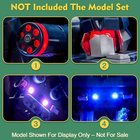 Light kit Compatible with Lego 10358 Transformers: Soundwave - No Model Only Light, LED Lighting Accessories Compatible with Lego Transformers: Sonic 10358 (Customized RC Version) in Saudi Arabia