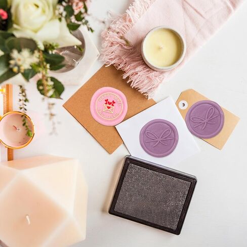 Happy Mail Wax Seal Stamp Copper Vintage Detachable Sealing Stamp Brass and A Wood Handle Pattern Stamps Head Letter Invitation Card Wedding Gift Package Holidays in Saudi Arabia