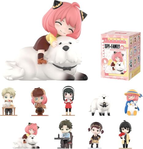 POP MART Spy ×Family Daily Life Series Figures, Hirono Blind Box Figures, Collectible Toys Home Decorations, Holiday Birthday Gifts for Girls and Boys, Single Box in Saudi Arabia