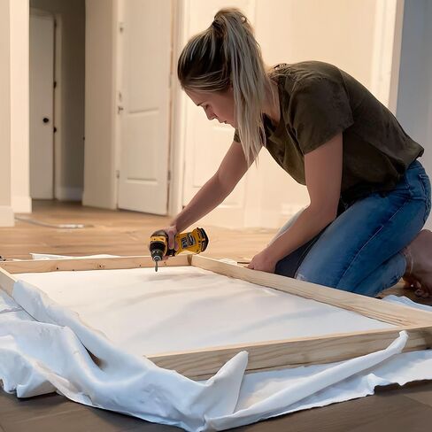 PHOENIX Unprimed Canvas Fabric by The Yard - 72" Wide x 2 Yard Long 10 oz Heavy Duty Cotton Duck Cloth for Oil & Acrylic Painting, DIY Stretching and Professional Art Projects in Saudi Arabia
