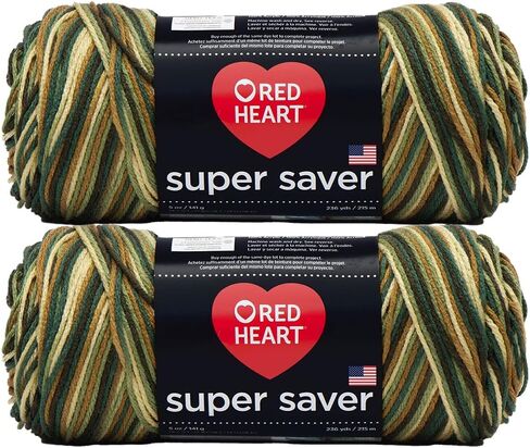 Bulk Buy: Red Heart Super Saver (2-Pack) (Woodsy, 5 oz Each Skein) in Kuwait