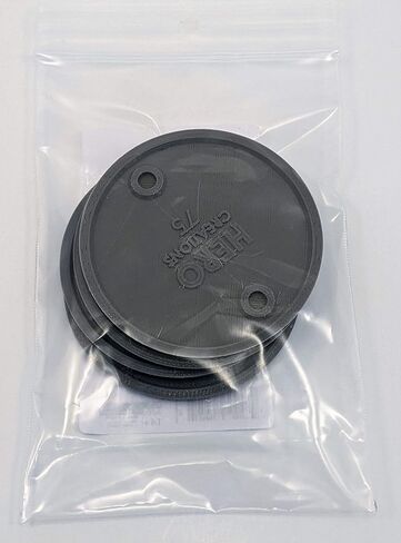 Miniature 4 lot Plastic Gray Bases 75 mm - 3 inch - Circular, Very- Large Figurine Size, for Roleplaying Game - Tabletop - Wargames Tables in Saudi Arabia