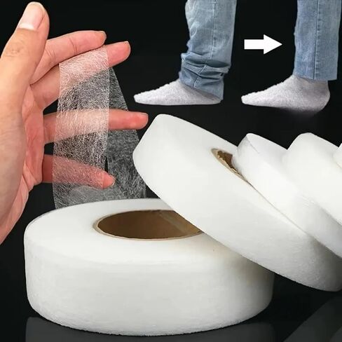 1 Roll No Sew Hemming Tape, Double-Sided Fusible Bonding Tape for Clothing Hemming, DIY Crafts, Curtains, Pants in Saudi Arabia