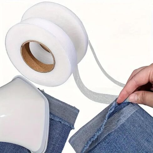 1 Roll No Sew Hemming Tape, Double-Sided Fusible Bonding Tape for Clothing Hemming, DIY Crafts, Curtains, Pants in Saudi Arabia