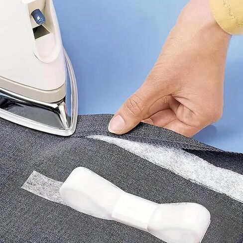 1 Roll No Sew Hemming Tape, Double-Sided Fusible Bonding Tape for Clothing Hemming, DIY Crafts, Curtains, Pants in Saudi Arabia