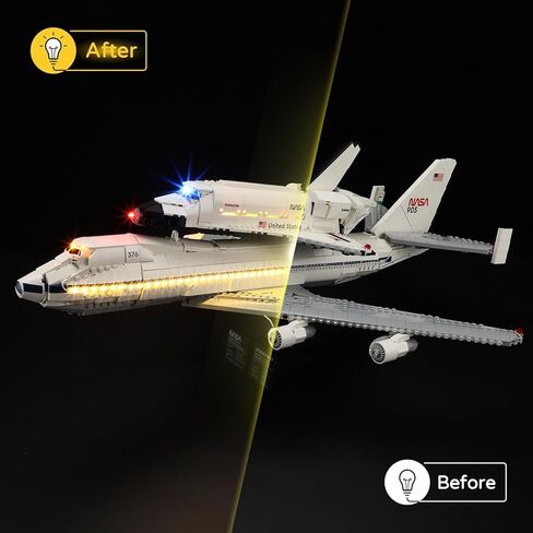 YEABRICKS LED Light for Lego-10360 Icons Shuttle Carrier Aircraft Building Blocks Model (Building Set NOT Included) in Saudi Arabia