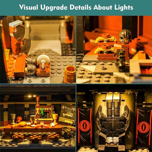 Customized RC Light Kit Compatible with Lego Barad Dur 10333, Decor Lighting Compatible with Lego 10333 Barad Dur Eye of Sauron Dark Tower Castle - ONLY Lights, NO Model in Saudi Arabia