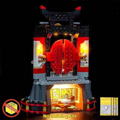مجموعة إضاءة LED BrickBling متوافقة مع عرض شخصية Lego NINJAGO Ninja للذكرى السنوية الخامسة عشرة 71866-بدون نموذج، أضواء فقط in Saudi Arabia