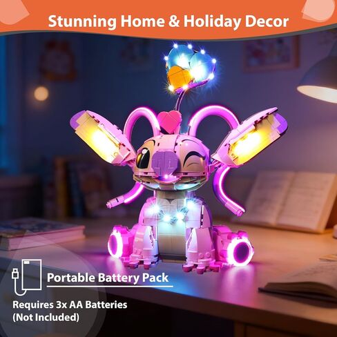 LED Light Kit Compatible with Lego 43257,Lighting Kit for Lego Angel Lilo & Stitch Building Blocks Model(Light Kit Only, No Model) in Saudi Arabia