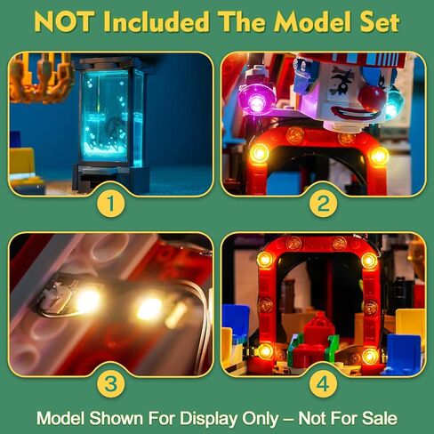 Light kit Compatible with Lego 75637 Buggy The Clown's Circus Tent - No Model Only Light, LED Lighting Accessories Compatible with Lego 75637 in Saudi Arabia
