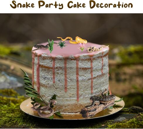 Sratte 26 Pcs Snake Animals Figures Diorama Kit, Plastic Snake Reptiles Toys Model Coral Snake Cobra Diorama Supplies for Back to School Gift Educational Learning Birthday Gift in Saudi Arabia