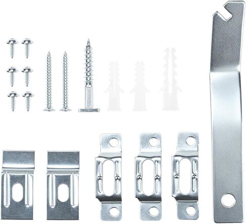 QWORK Frame Lock Security Hanging Kit with T-Head Screws - 25 Pack, Theft Protection for Art Displays in Galleries, Museums in Saudi Arabia