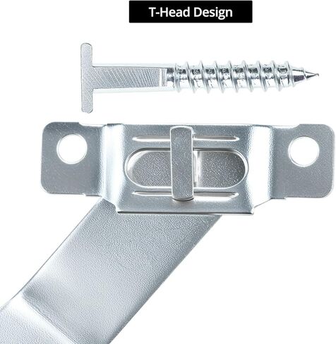 QWORK Frame Lock Security Hanging Kit with T-Head Screws - 25 Pack, Theft Protection for Art Displays in Galleries, Museums in Saudi Arabia