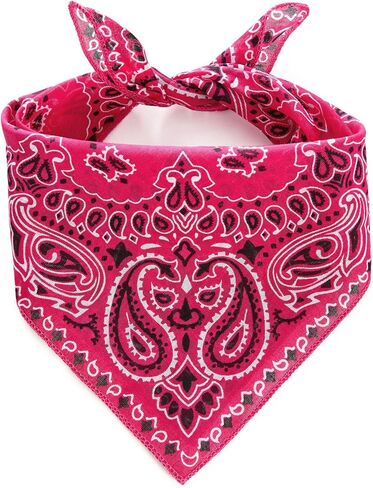 Cicy Bell Paisley Pet Bandanas للكلاب والقطط أوشحة مربعة من القطن خفيفة الوزن مزدوجة الجوانب للمشي والحفلات والصور in Saudi Arabia