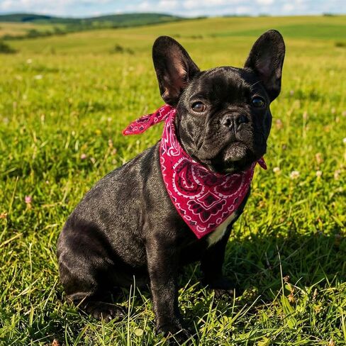 Cicy Bell Paisley Pet Bandanas Dogs and Cats Lightweight Cotton Double Sided Square Scarves for Walks, Parties, Photos in Saudi Arabia
