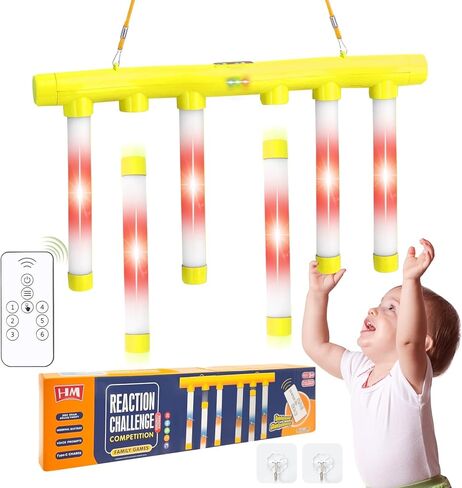 لعبة Reflex Stick Game ، Groendled Light-Up Sticks Training Training Speed ​​Challenge Game ، Upgrade Catching Sticks Game Control 3 سرعة قابلة للتعديل (الإضاءة) in Kuwait