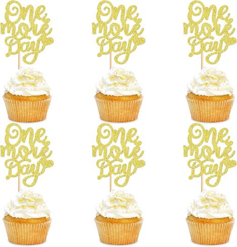 24Pack Oh Baby Cupcake Toppers Glamorous Glitter Baby Shower Cupcake Picks Decorations for Celebrating Kids Birthday Party Supplies Gold in Kuwait