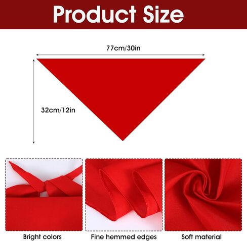 2 Pcs Red Dog Bandanas Blank Triangle Personalized Dog Bandana Plain Dogs Scarf for Medium Dogs Party Fun Idea in Kuwait