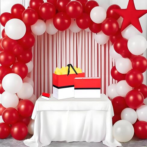 Mprocen Cartoon Animation Party Gift Bags Red White Theme Goodie Bag Birthday Wrapping Paper Greeting Card Envelope Party Decoration Supplies in Saudi Arabia