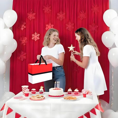 Mprocen Cartoon Animation Party Gift Bags Red White Theme Goodie Bag Birthday Wrapping Paper Greeting Card Envelope Party Decoration Supplies in Saudi Arabia