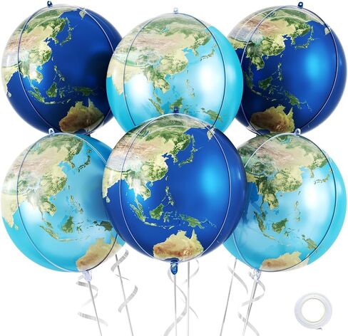 22 Inch Pink Foil Balloons, 6Pcs Large Metallic Pink Round Balloons, Baby Pink Balloon for Women Princess Birthday Party Baby Shower Wedding Decorations in Saudi Arabia