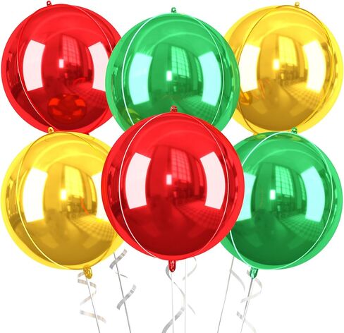 22 Inch Pink Foil Balloons, 6Pcs Large Metallic Pink Round Balloons, Baby Pink Balloon for Women Princess Birthday Party Baby Shower Wedding Decorations in Saudi Arabia