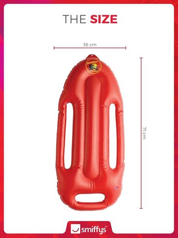 Smiffys Baywatch Lifeguard Inflatable Float Prop Red (1) in Saudi Arabia