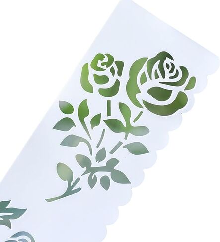 8PCS Reusable 7x2 Inch Plastic Letter, Number & Decorative Line Stencil Set – Alphabet, Wave & Dot Line Templates for Journals, Planners, Scrapbooks & DIY Crafts in Saudi Arabia