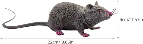 Garneck 3 Pieces Fake Rat Realistic Mulated Mouse Halloween Prank Toy Accessories for Halloween Carnival April Fool'S Day Decorations in Saudi Arabia