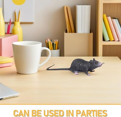 Garneck 3 Pieces Fake Rat Realistic Mulated Mouse Halloween Prank Toy Accessories for Halloween Carnival April Fool'S Day Decorations in Saudi Arabia