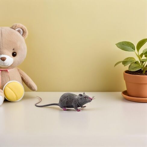 Garneck 3 Pieces Fake Rat Realistic Mulated Mouse Halloween Prank Toy Accessories for Halloween Carnival April Fool'S Day Decorations in Saudi Arabia