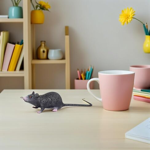 Garneck 3 Pieces Fake Rat Realistic Mulated Mouse Halloween Prank Toy Accessories for Halloween Carnival April Fool'S Day Decorations in Saudi Arabia
