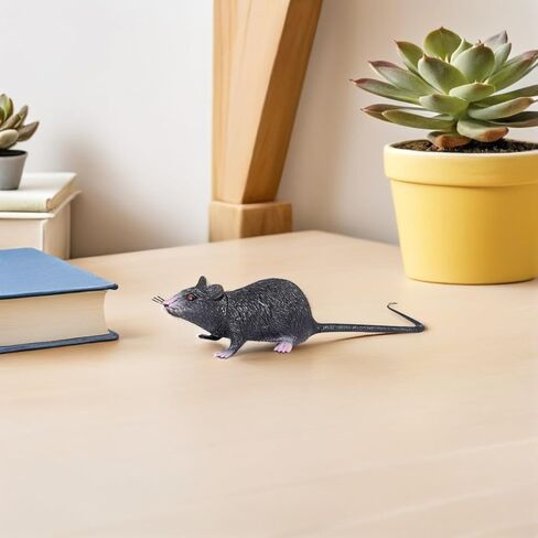 Garneck 3 Pieces Fake Rat Realistic Mulated Mouse Halloween Prank Toy Accessories for Halloween Carnival April Fool'S Day Decorations in Saudi Arabia