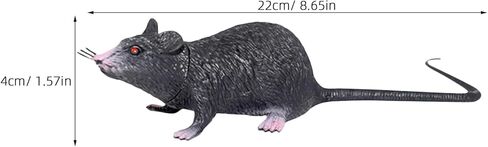 Garneck 3 Pieces Fake Rat Realistic Mulated Mouse Halloween Prank Toy Accessories for Halloween Carnival April Fool'S Day Decorations in Saudi Arabia