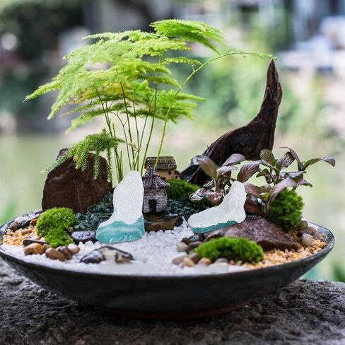 4Pcs Miniature Iceberg Figurines Resin Arctic Theme Micro Landscape Decorations for Home Desk and Dollhouse Decor 2.55X1.96X1.37In in Saudi Arabia