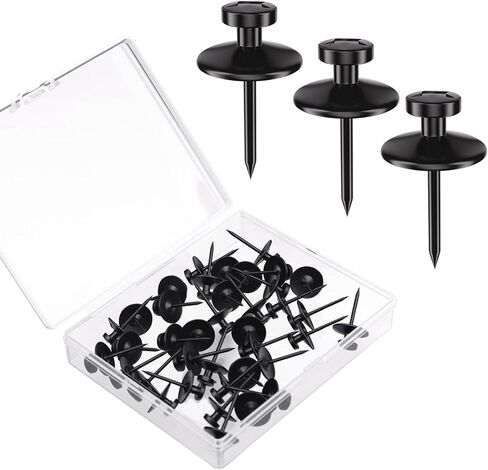 36 Pcs Picture Hangers Wall Hooks, Double Headed Thumb Tacks for Wall Hangings, Renter Friendly Picture Hanging Nails for Hanging Frames, Wall Art, Photo Collages, Home and Office Decor in Saudi Arabia