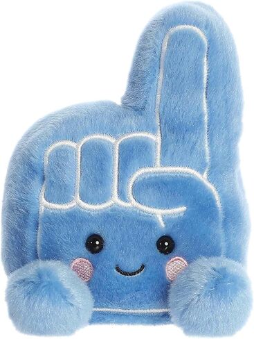 حيوان محشو من Aurora® Adorable Palm Pals™ Ferris Foam Finger™ - قطيفة ممتعة قابلة للتجميع للأطفال والكبار - مثالية لتزيين الغرف وهدايا عيد الميلاد - أزرق 5 بوصات in Kuwait