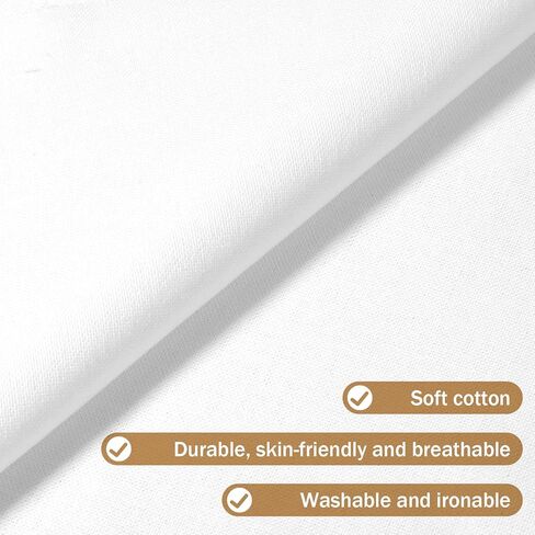 9 Pcs Fabric Embroidery Cloth Squares, Pre-Cut White Linen Cloth Squares, 3 Sizes 8/10/12 Inch White Embroidery Cross Stitch Fabric Hand Supplies for Needlework Garment Craft in Saudi Arabia