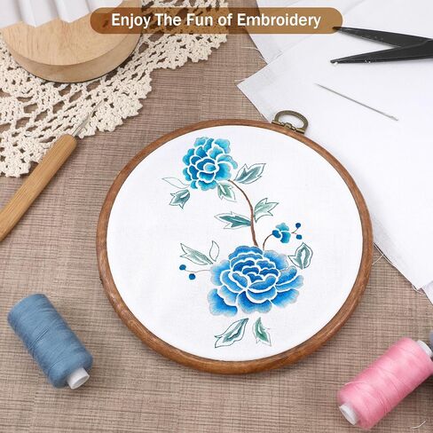 9 Pcs Fabric Embroidery Cloth Squares, Pre-Cut White Linen Cloth Squares, 3 Sizes 8/10/12 Inch White Embroidery Cross Stitch Fabric Hand Supplies for Needlework Garment Craft in Saudi Arabia