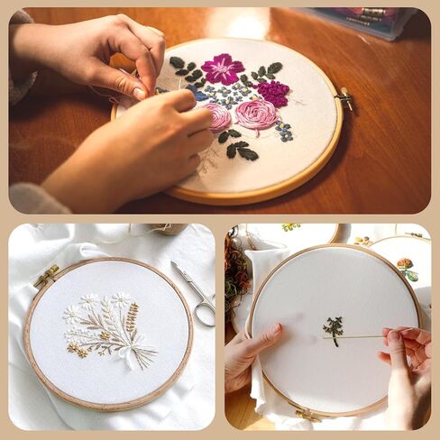 9 Pcs Fabric Embroidery Cloth Squares, Pre-Cut White Linen Cloth Squares, 3 Sizes 8/10/12 Inch White Embroidery Cross Stitch Fabric Hand Supplies for Needlework Garment Craft in Saudi Arabia