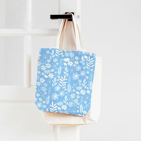 Whaline 32Pcs Blue Floral Cotton Fabric Bundles Dot Plaid Flower Quilting Patchwork Spring Summer Sewing Fabrics for DIY Craft Decor, 10 x 10 Inch in Saudi Arabia
