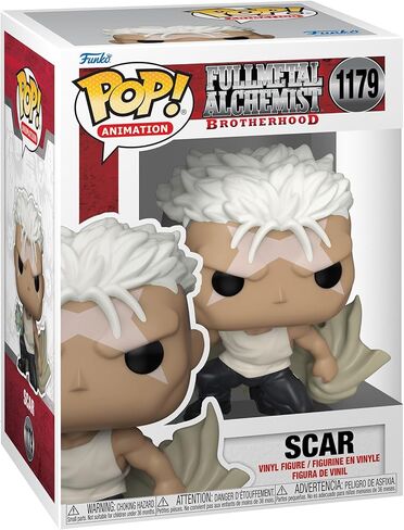 Funko Pop Animation: Full Metal Alchemist: Brotherhood - Scar - شخصية فينيل قابلة للتجميع - فكرة هدية - بضائع رسمية - ألعاب للأطفال والكبار - محبي الرسوم المتحركة - نموذج لهواة الجمع in Kuwait