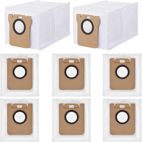 8 Pack Dust Bags Compatible With Roborock Q Revo Qrevo S Qrevo MaxV Qrevo Pro Qrevo Curv Qrevo Edge Qrevo Slim Qrevo Master S8 MaxV Ultra S8 Max Ultra Robot Vacuum Bags Disposable Bag Accessory in Saudi Arabia