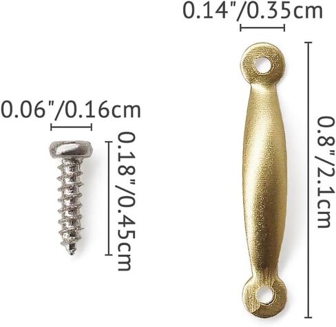 Odoria Dollhouse Door Handles Miniature: 1/6 Scale Gate Pulls for Dolls Furniture Cabinet Hardware - Mini Drawer Metal Antique Vintage Golden 12Pcs in Saudi Arabia